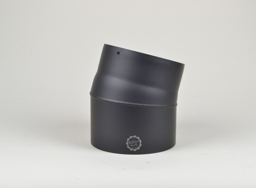 [8310048] Bogen Senotherm 2-tlg (Ø 120 mm, 15°, schwarz-metallic)